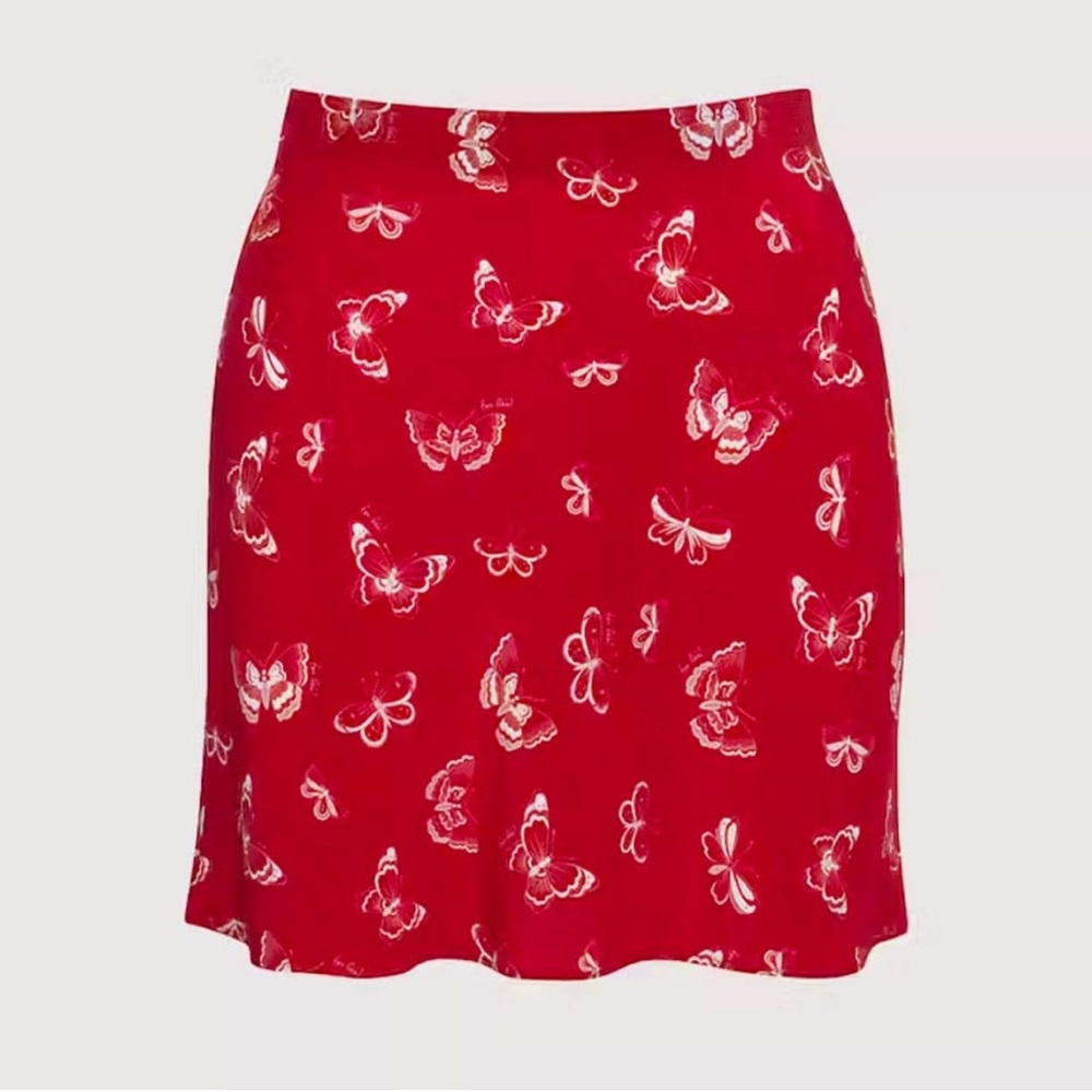 realisation par cookies skirt - red butterfly